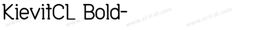 KievitCL Bold字体转换